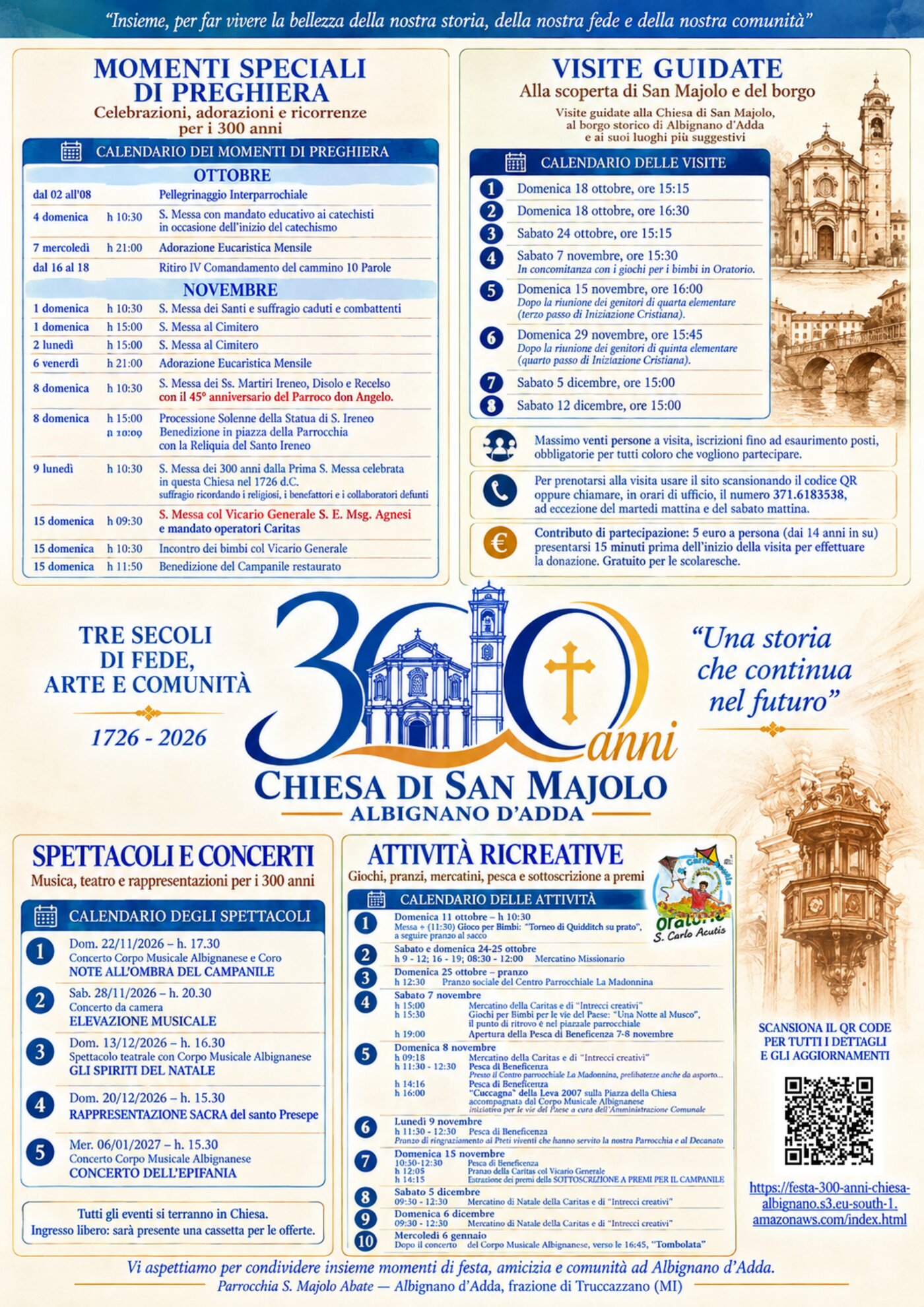 Volantino generale — 300 anni Chiesa di San Majolo